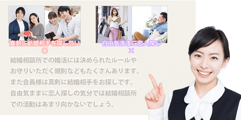 結婚相談所の向き不向き