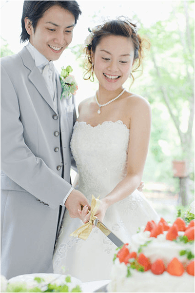結婚式　ケーキカット